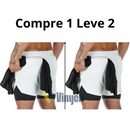 Shorts DryFit® Dupla Camada - Leve 2 Pelo Preço de 1 + Brinde Exclusivo Surpresa